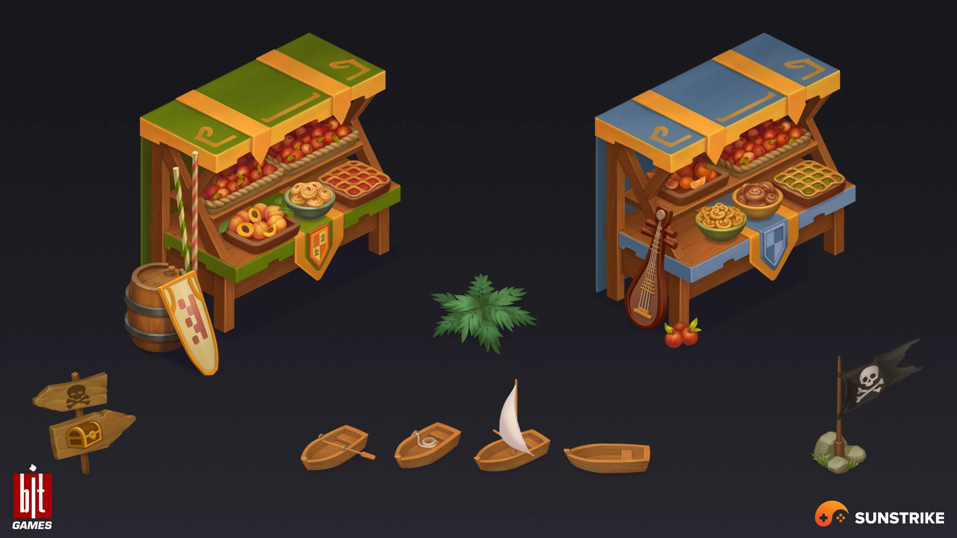 Isometric environment frame from BIT.GAMES: Storyngton Hall