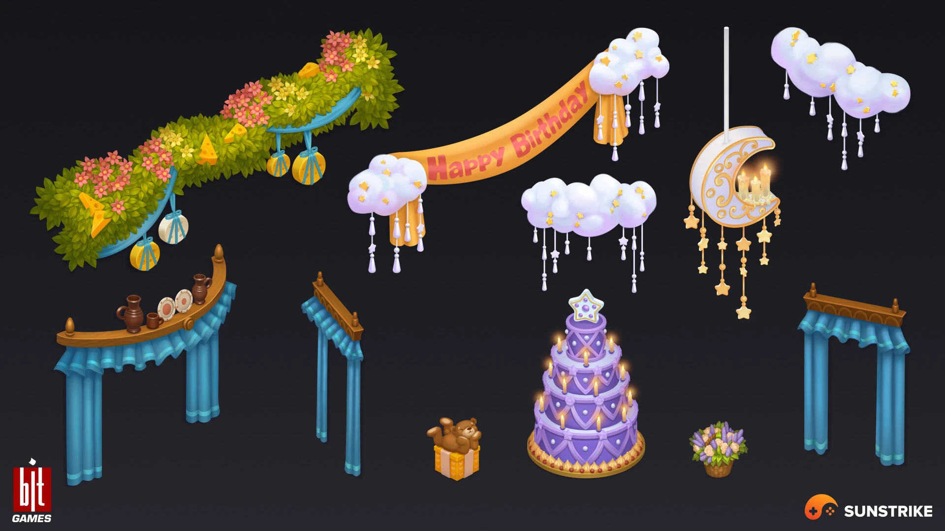 Isometric scene from BIT.GAMES: Storyngton Hall