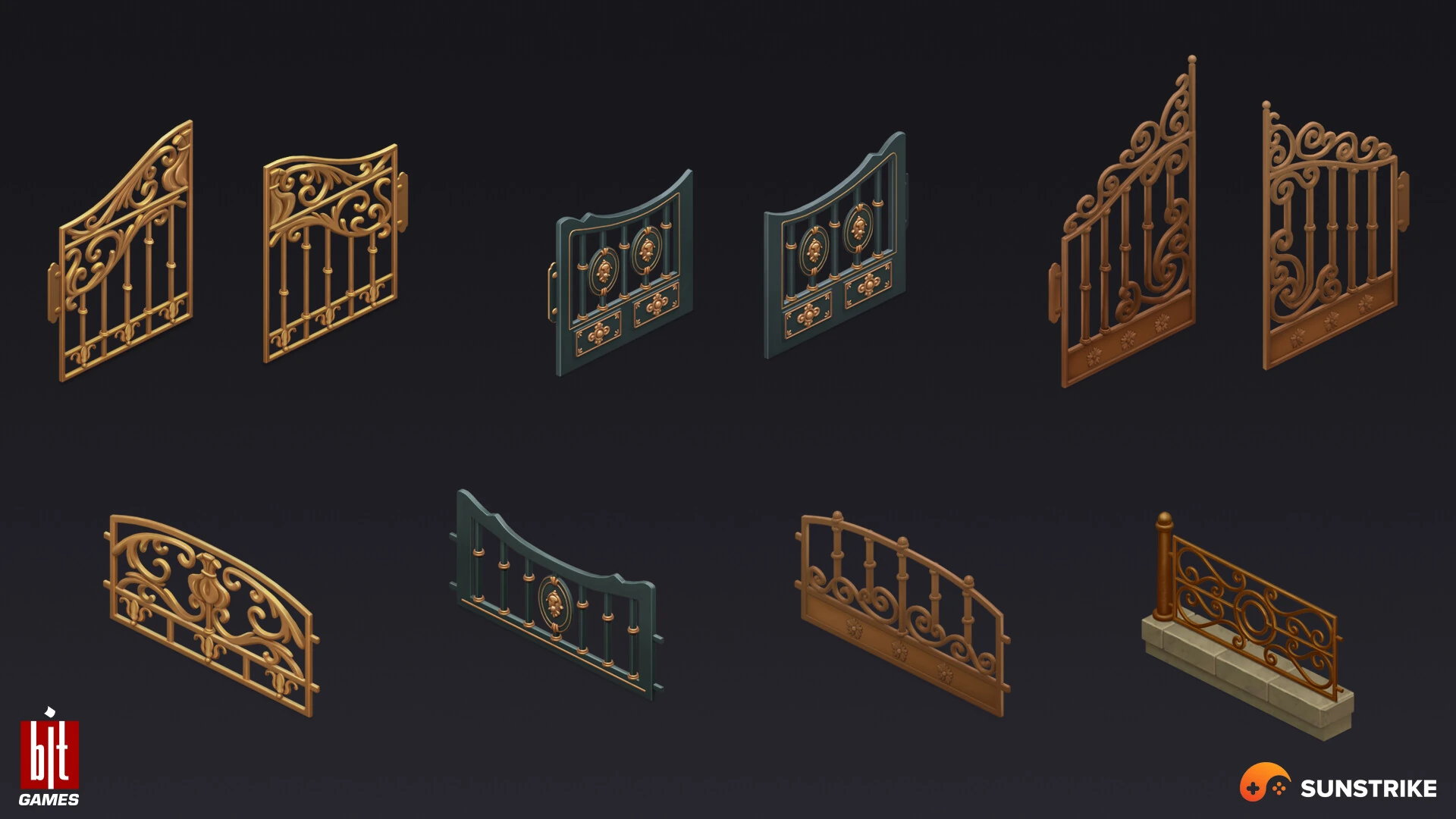 Isometric game level for BIT.GAMES: Storyngton Hall