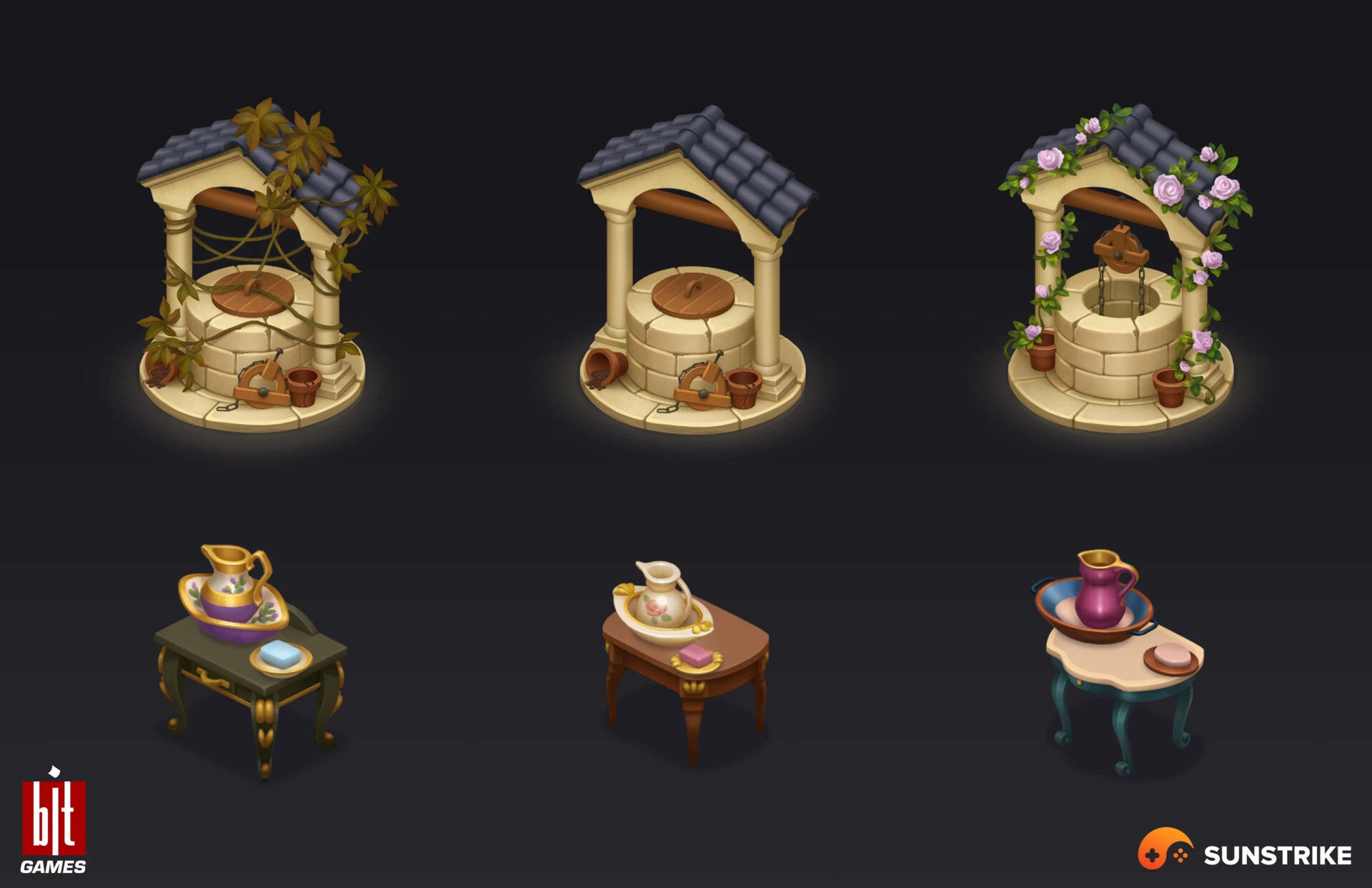 Isometric environment frame from BIT.GAMES: Storyngton Hall