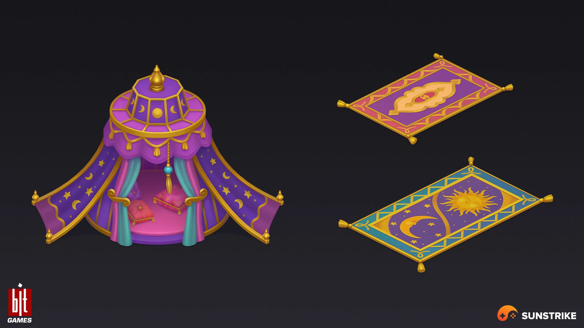 Isometric location design for BIT.GAMES: Storyngton Hall