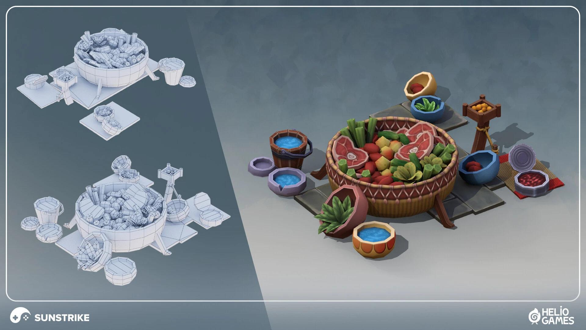 Isometric game level for Helio Games: Amikin Survival