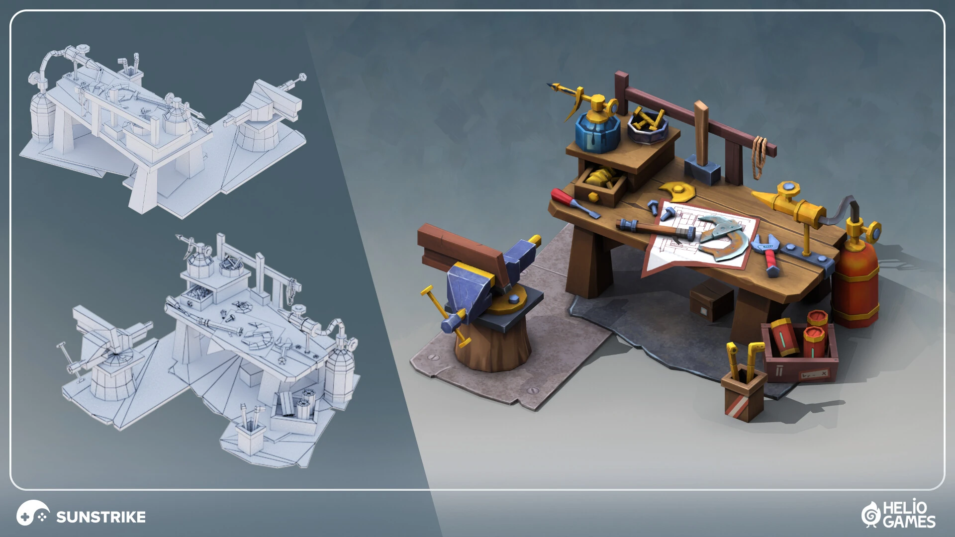 Isometric game level for Helio Games: Amikin Survival