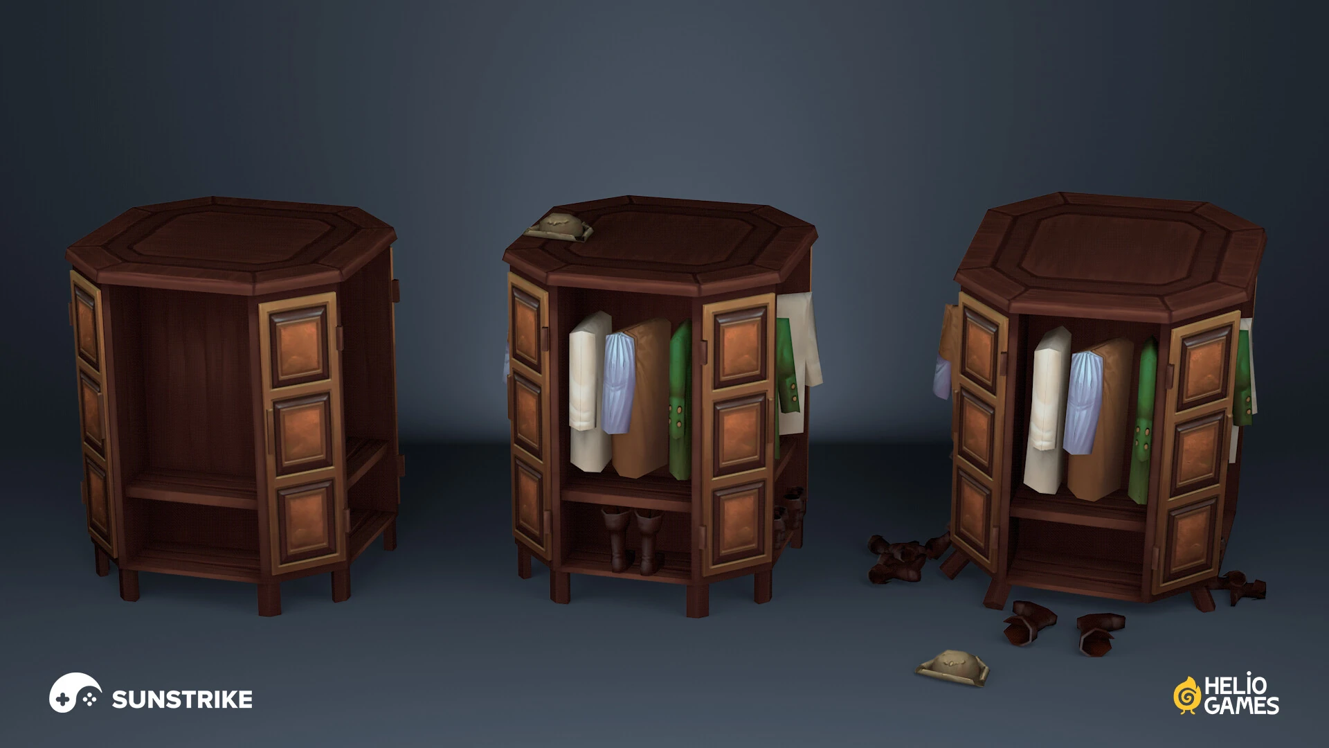 Isometric game environment art for survival games - Helio Games: Mutiny