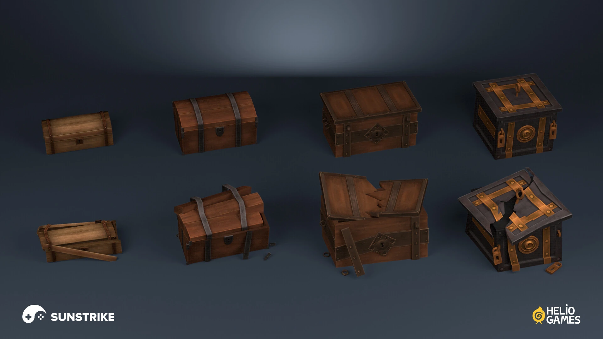 Isometric game level for Helio Games: Mutiny