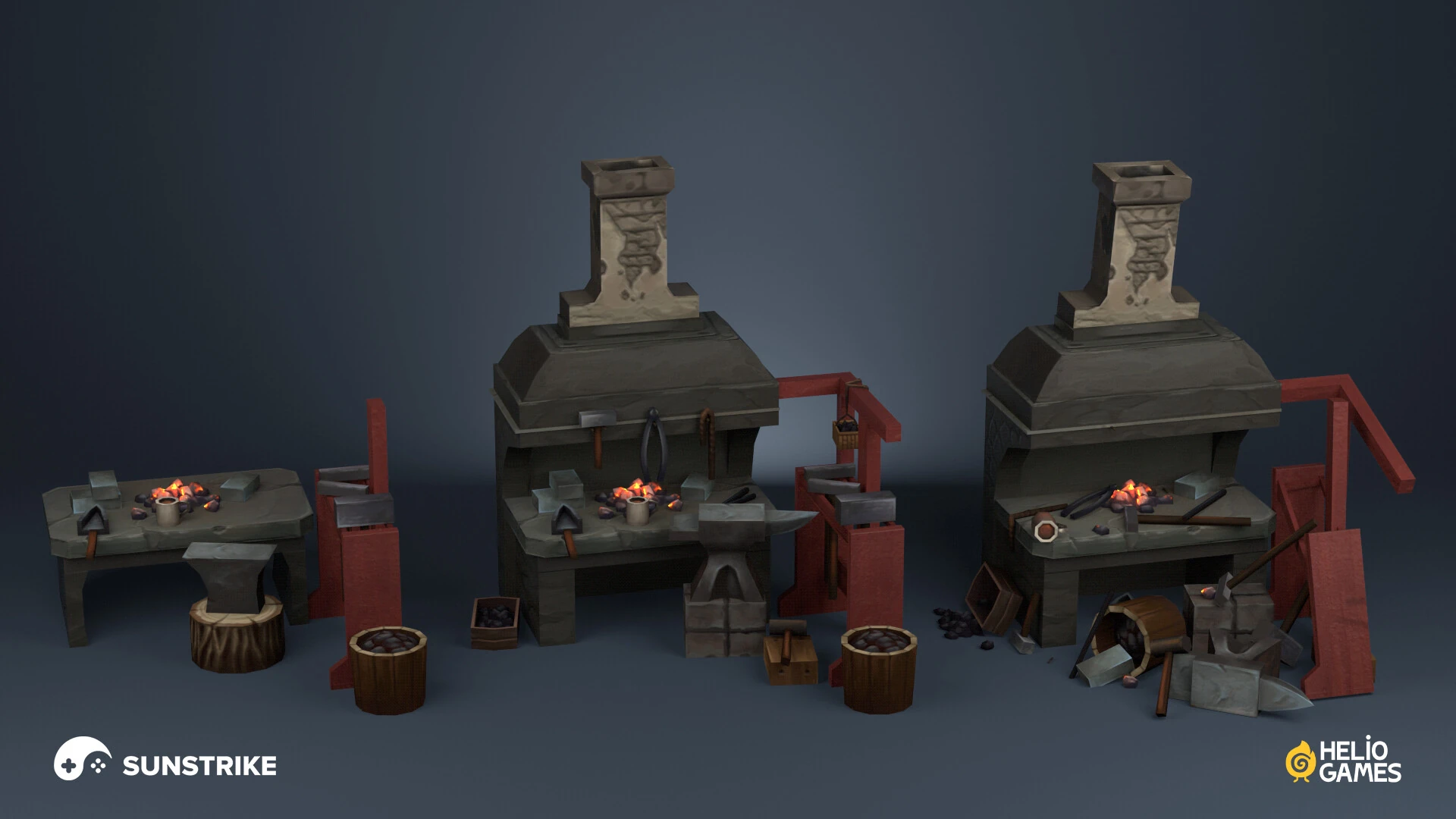 Isometric location design for Helio Games: Mutiny