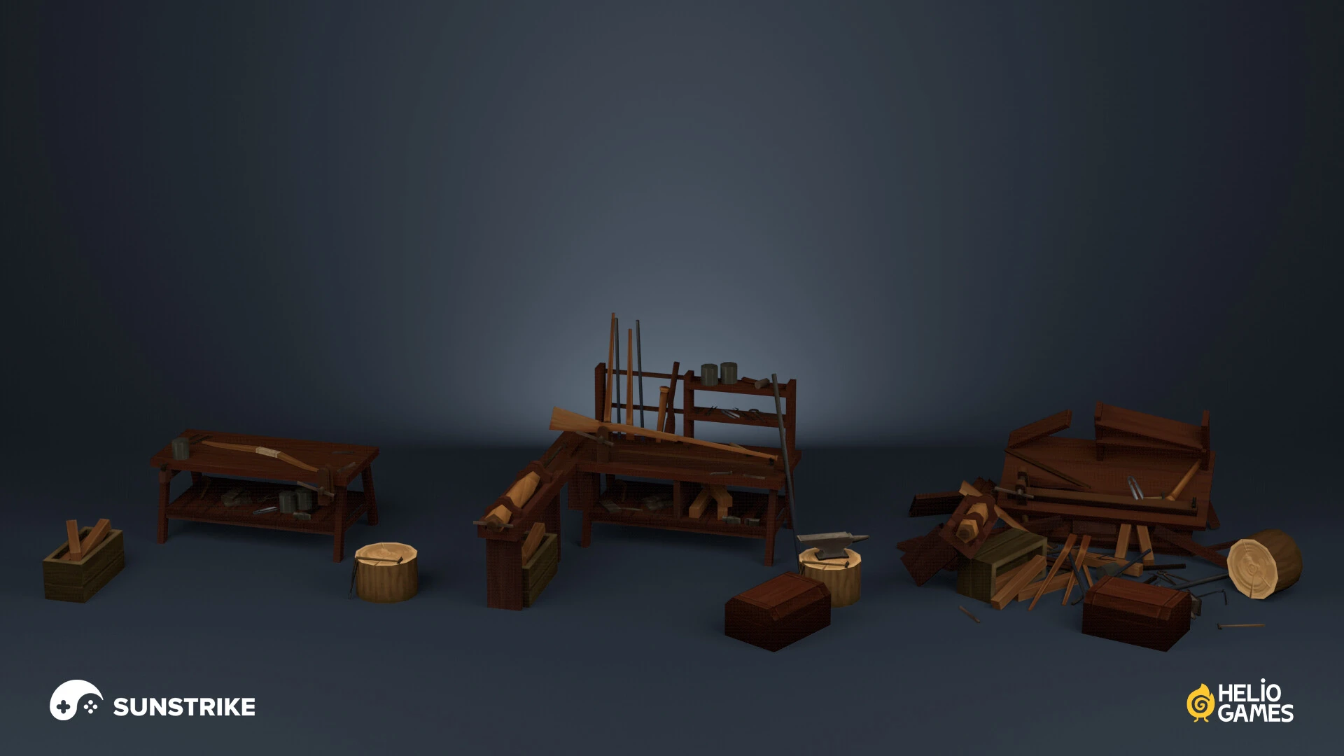 Isometric environment frame from Helio Games: Mutiny