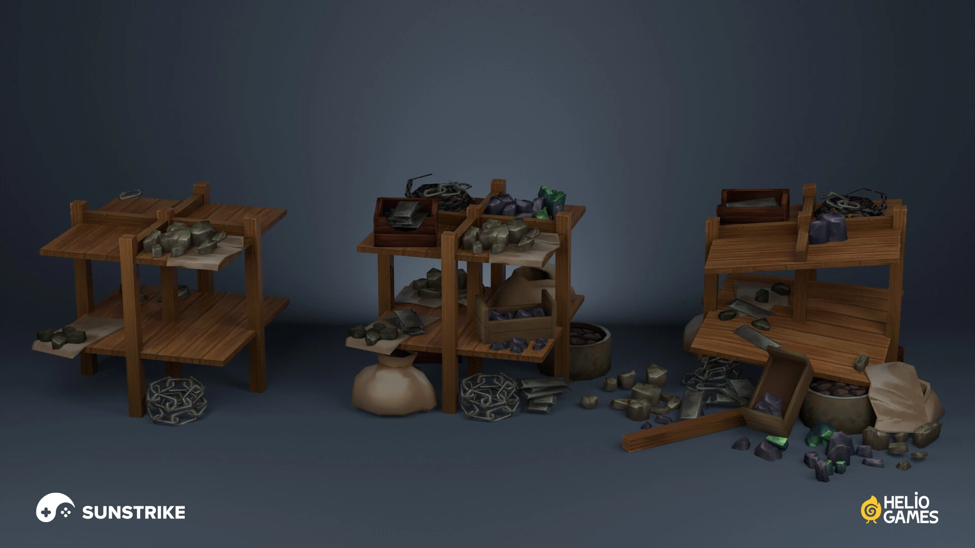 Isometric location design for Helio Games: Mutiny