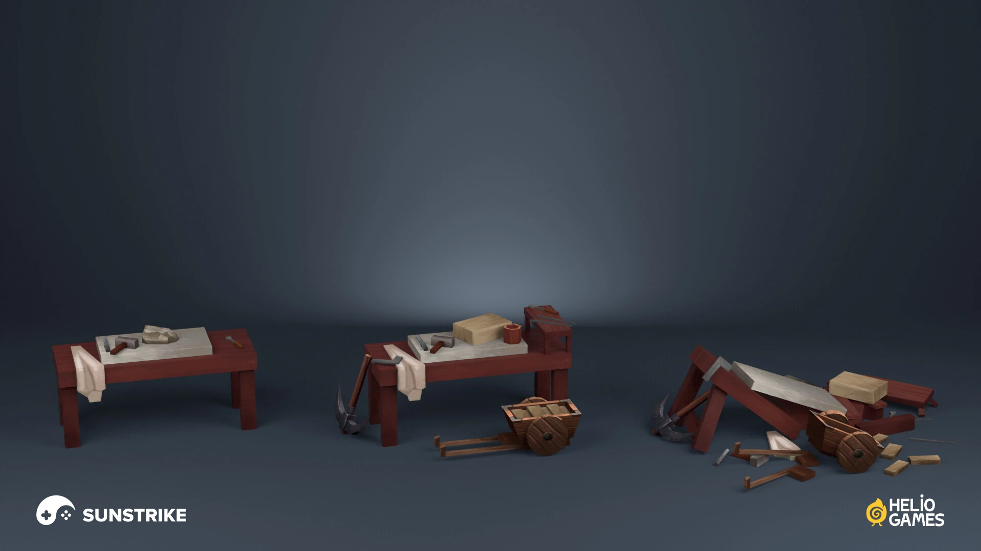 Isometric environment art for Helio Games: Mutiny