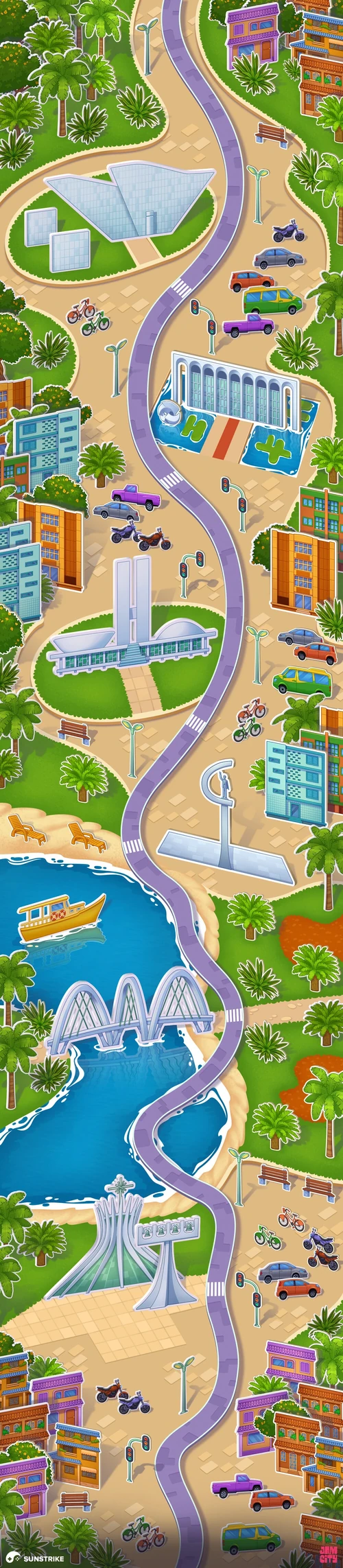 Casual UI artwork for Jam City: Mahjong City