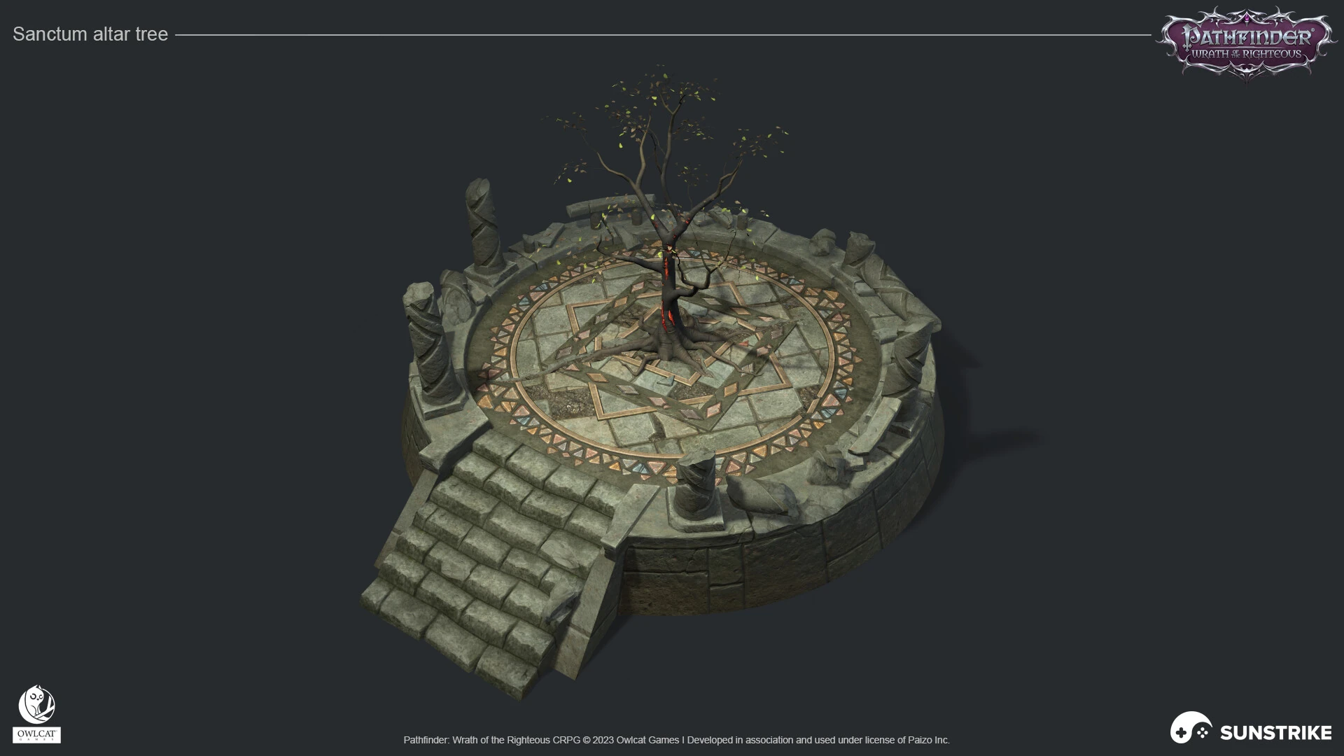 Isometric game level for Owlcat Games: Pathfinder