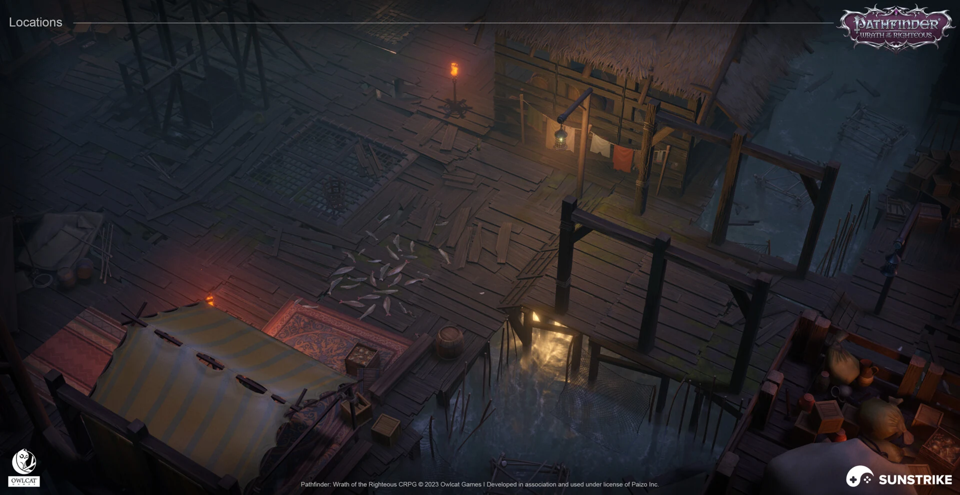 Isometric location design for Owlcat Games: Pathfinder