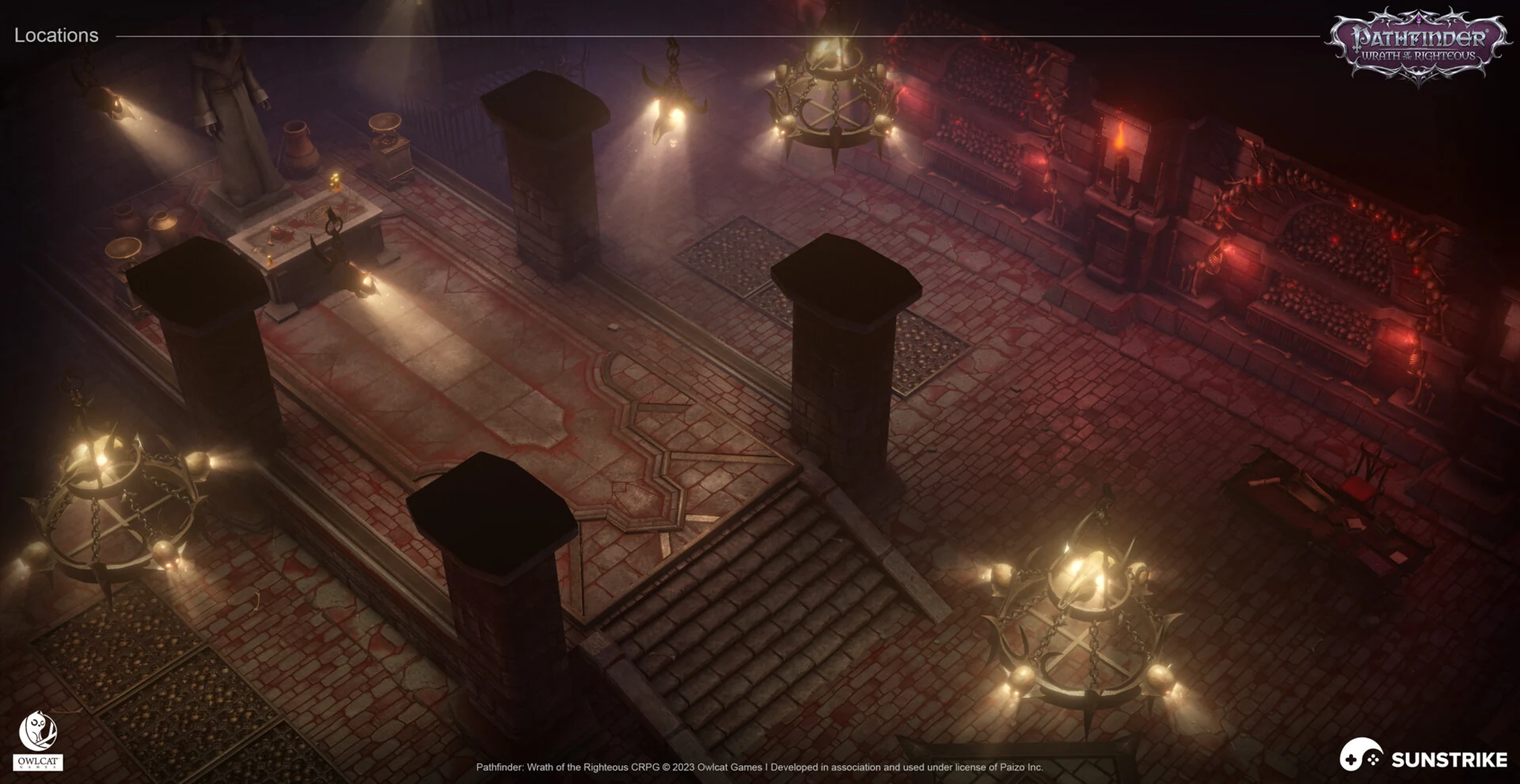 Isometric environment frame from Owlcat Games: Pathfinder