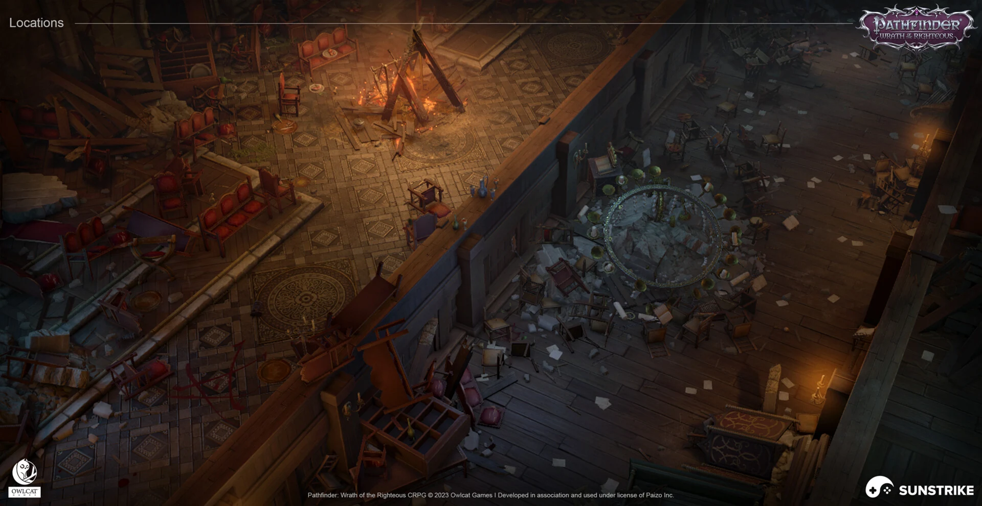 Isometric game level for Owlcat Games: Pathfinder