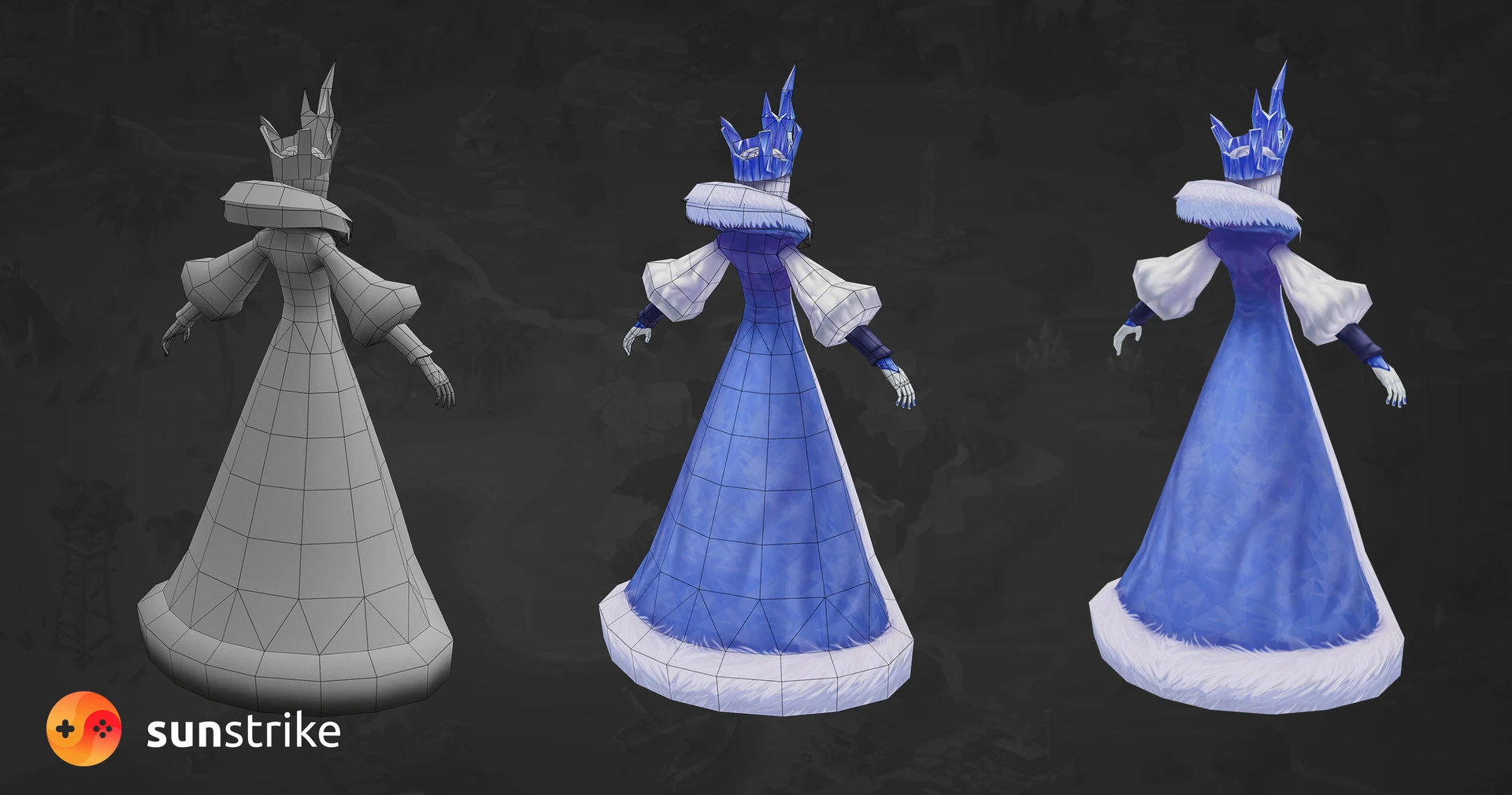 Game character art from Low-poly characters