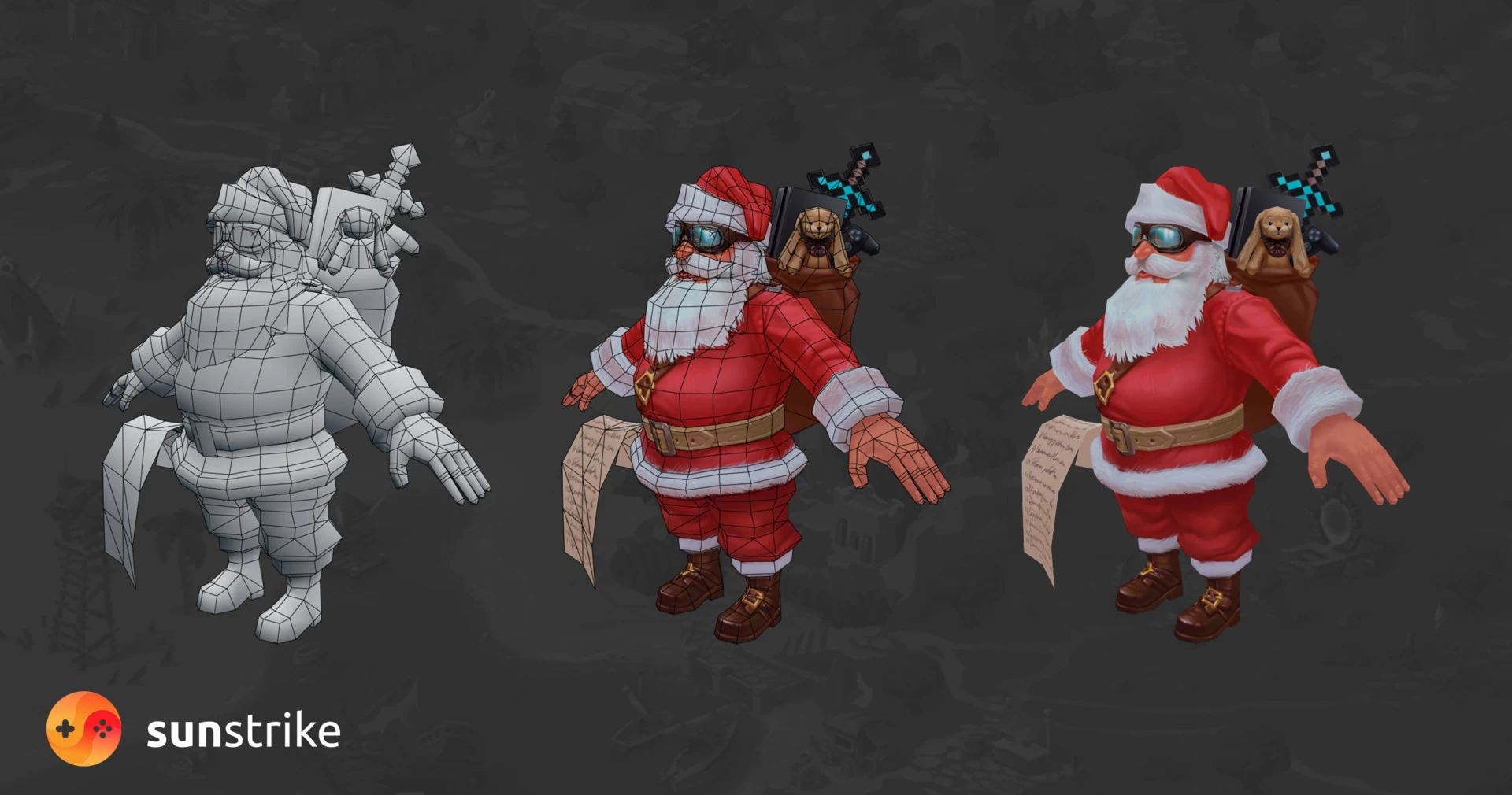 Stylized character design for Low-poly characters