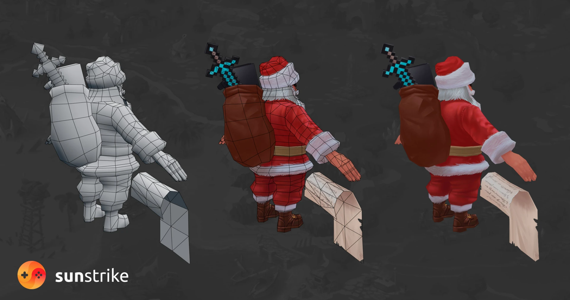 Game character art from Low-poly characters