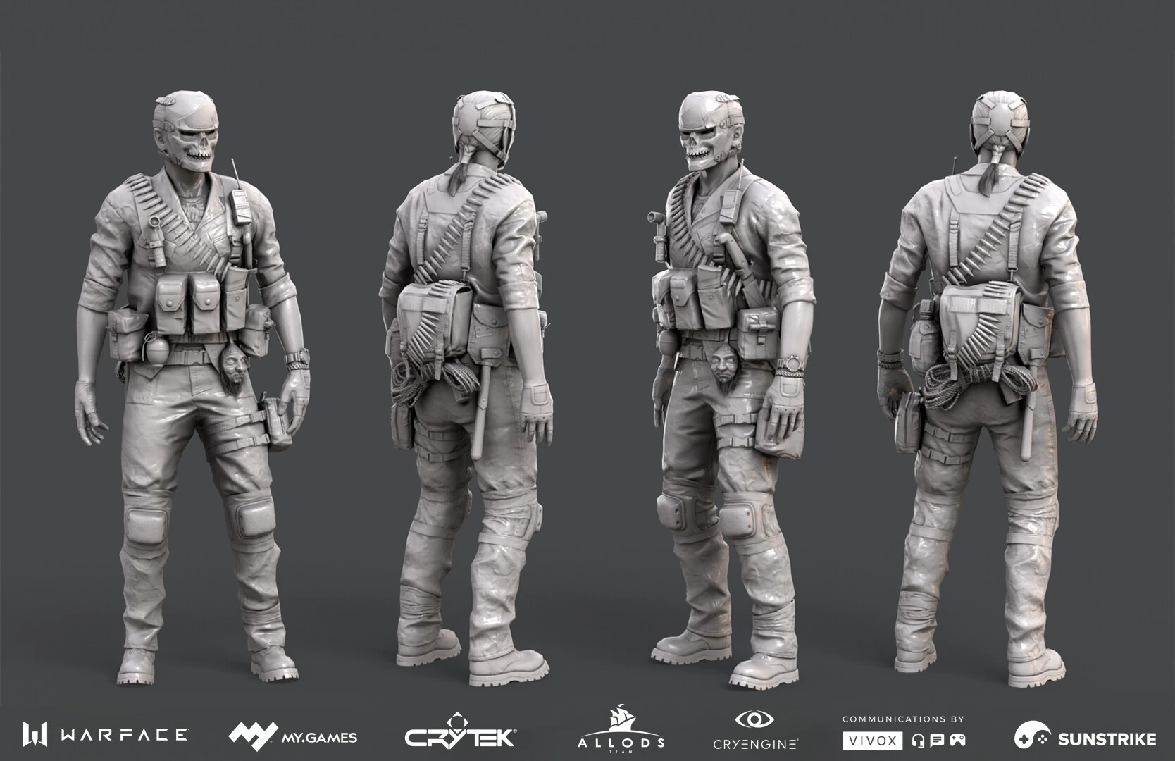3D character production for Astrum: Warface