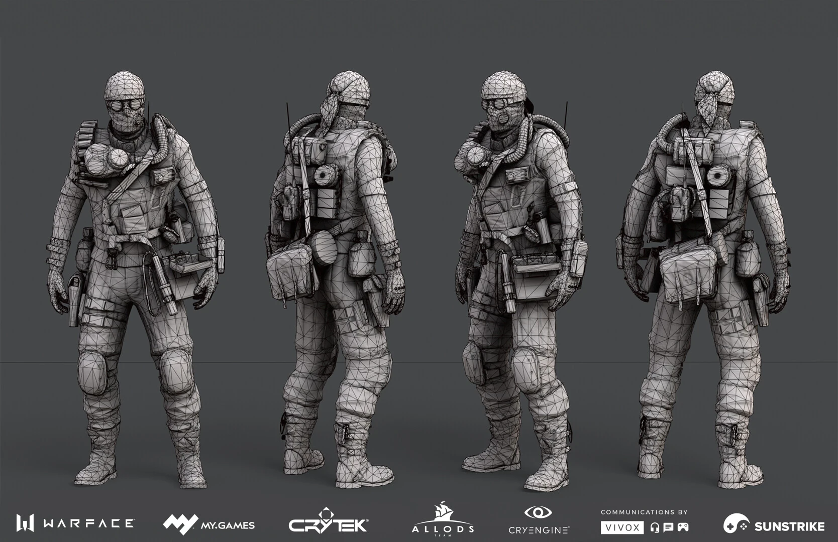 3D character production for Astrum: Warface