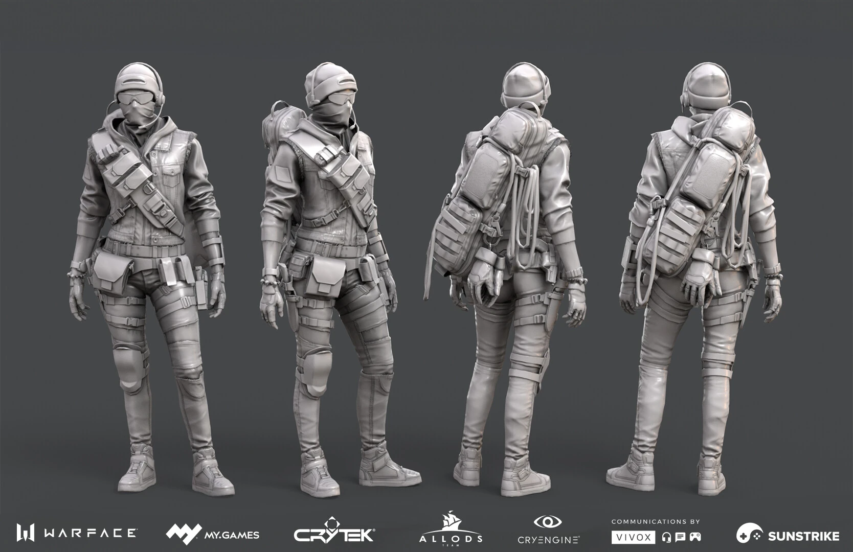 Character render for Astrum: Warface