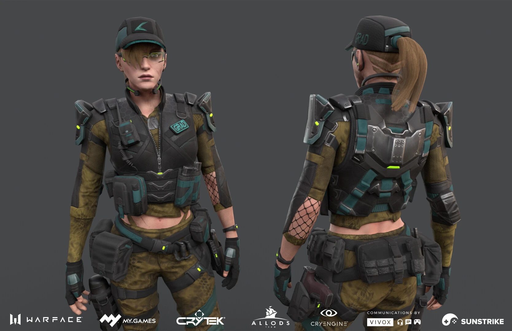 3D character modeling for shooter games - Astrum: Warface