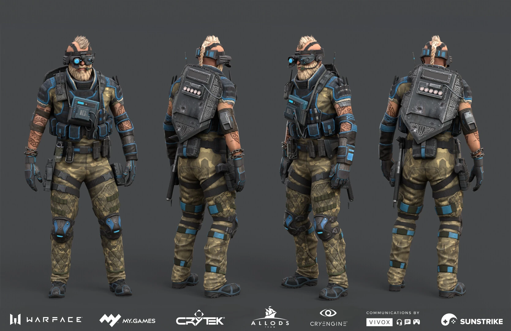 Realistic character design for Astrum: Warface