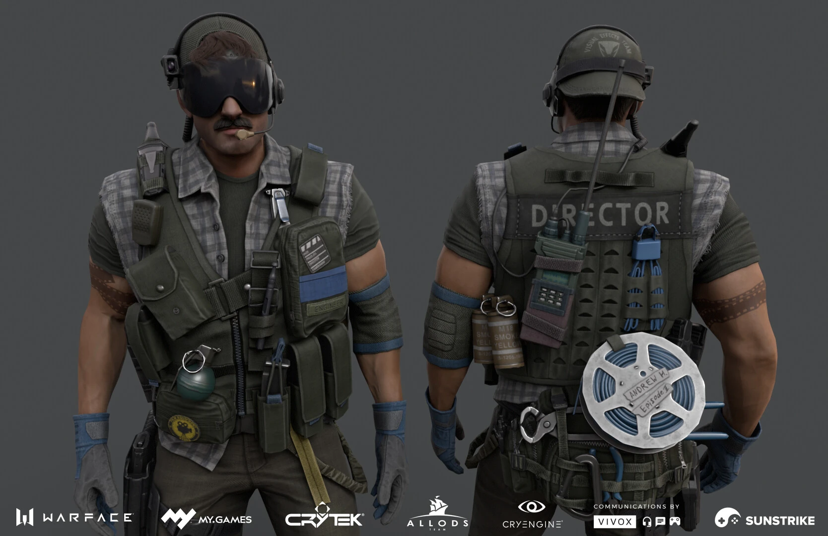 Character render for Astrum: Warface