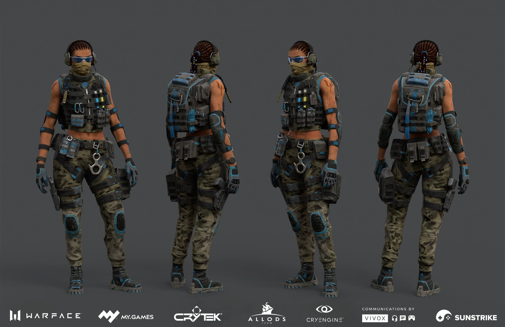 Game character art from Astrum: Warface