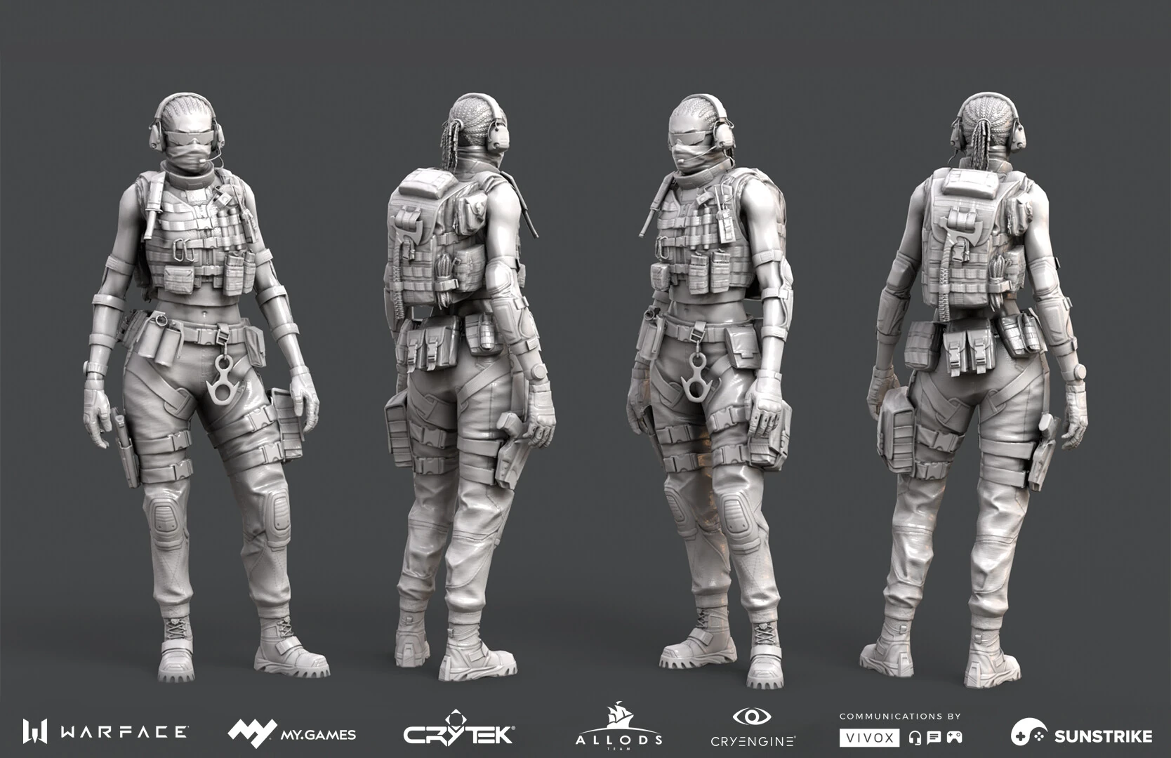 Character render for Astrum: Warface