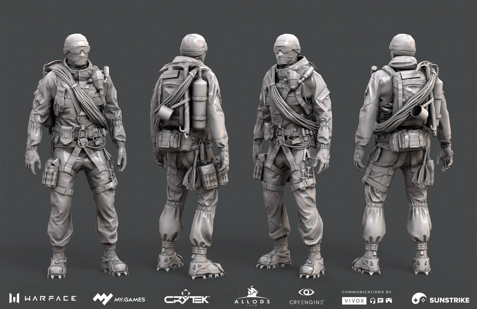 3D character production for Astrum: Warface