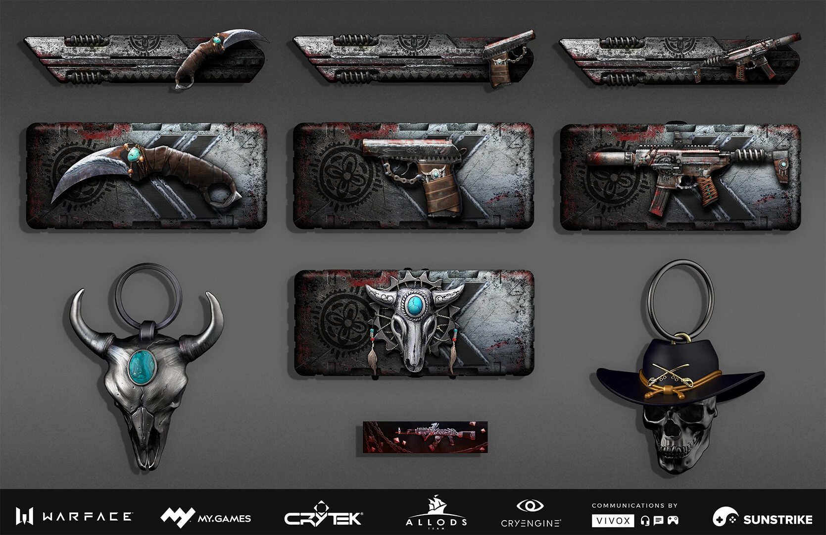 UI/UX production frame for Astrum: Warface