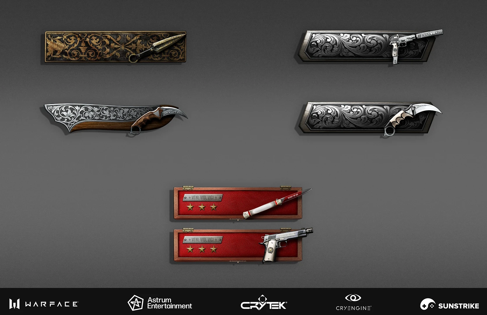 UI/UX production frame for Astrum: Warface