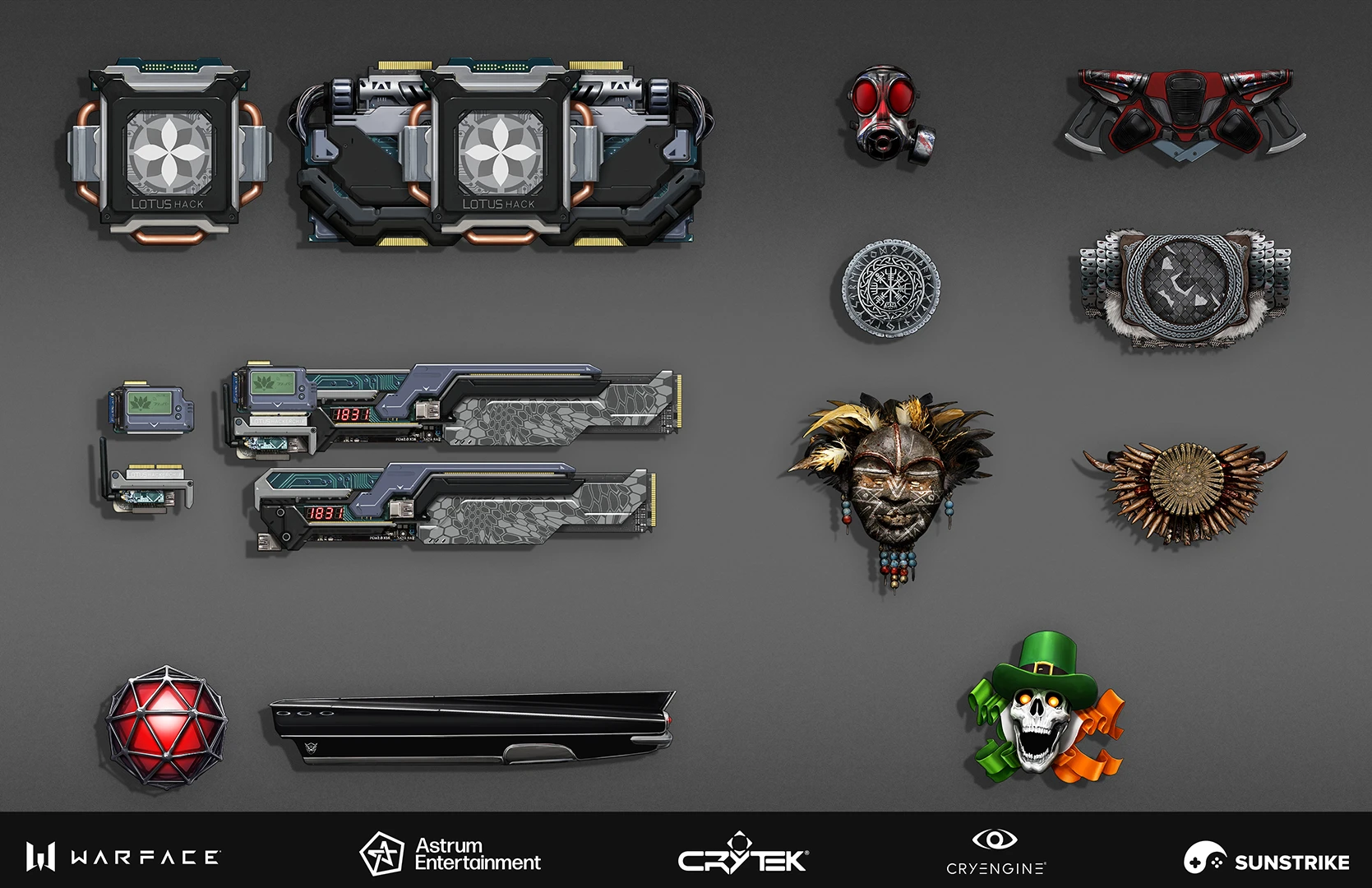 UI/UX production frame for Astrum: Warface
