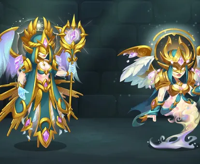 2D character design services - fantasy heroes and warriors by SunStrike Studios