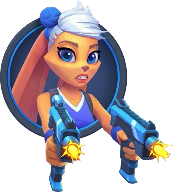 2D game art services - animated female character for mobile game