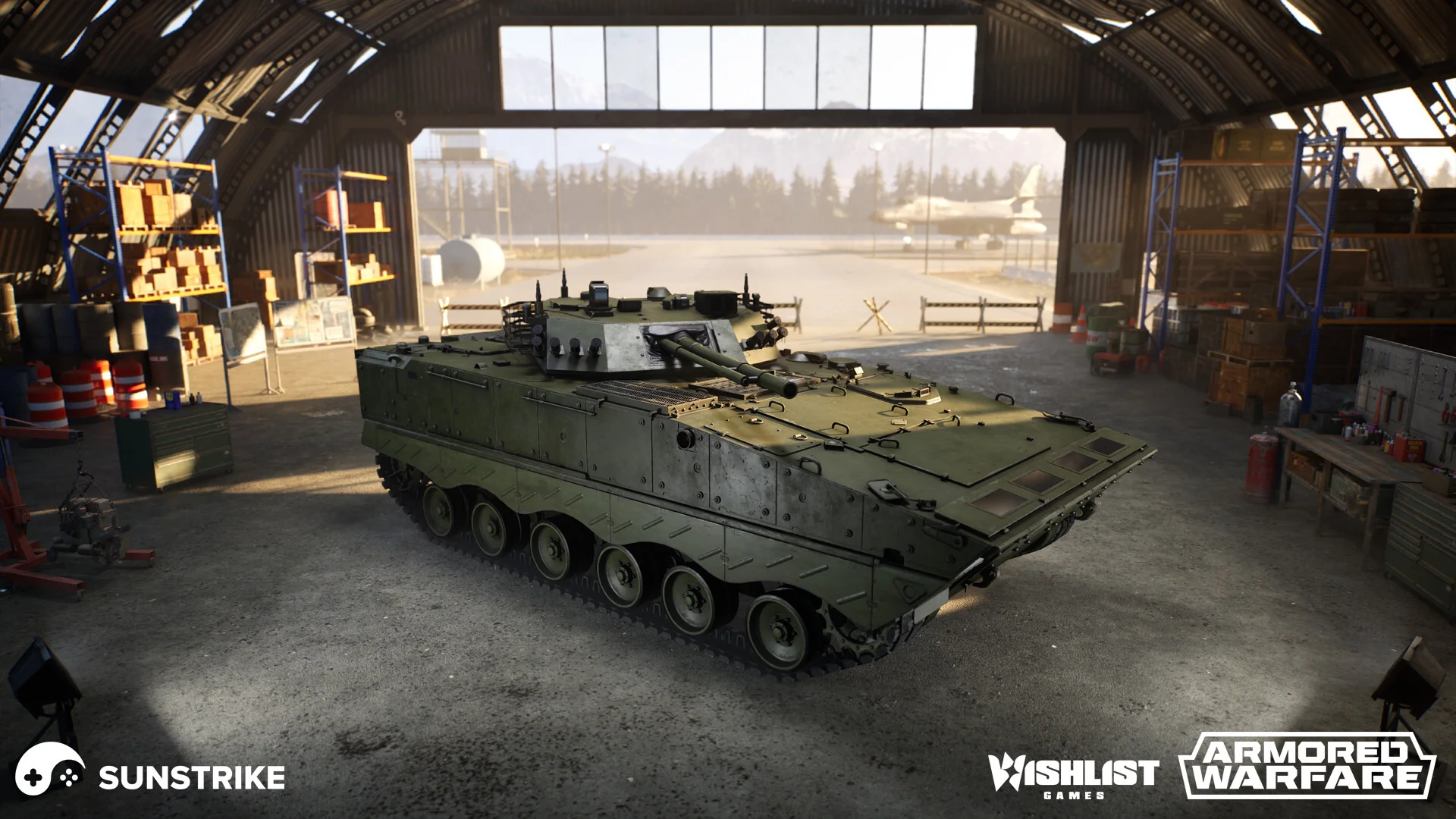 3D game art outsourcing services - armored infantry vehicle model for Armored Warfare