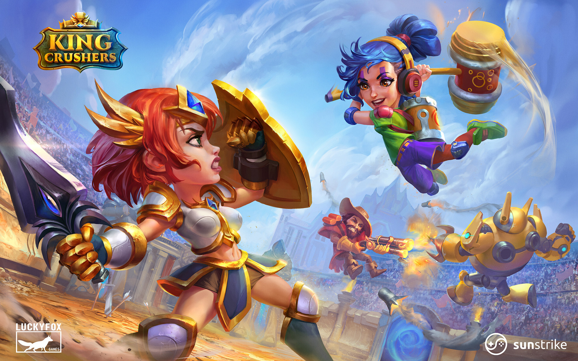 Game loading screen splash art - mobile game key art