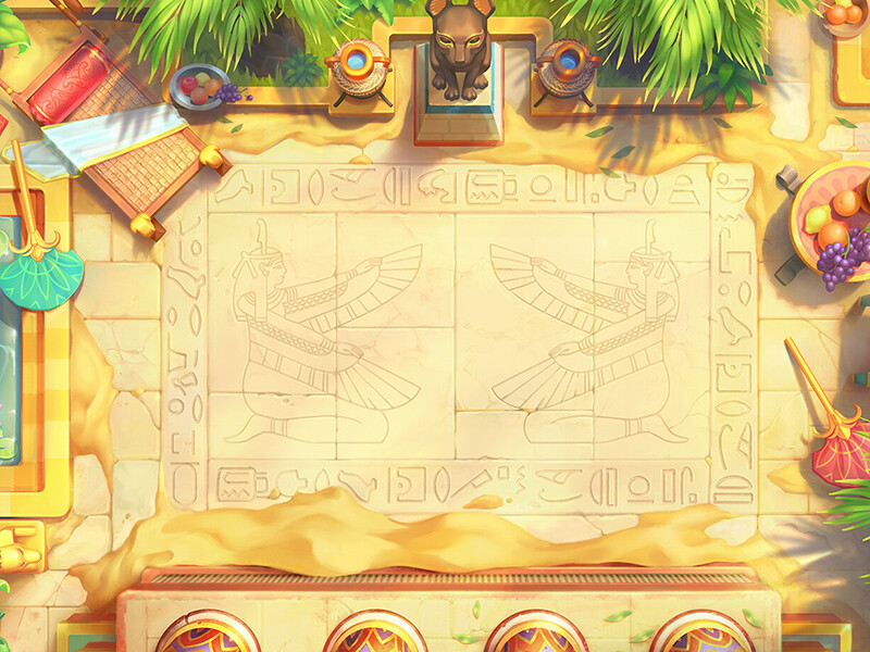 Game level background art - environment design