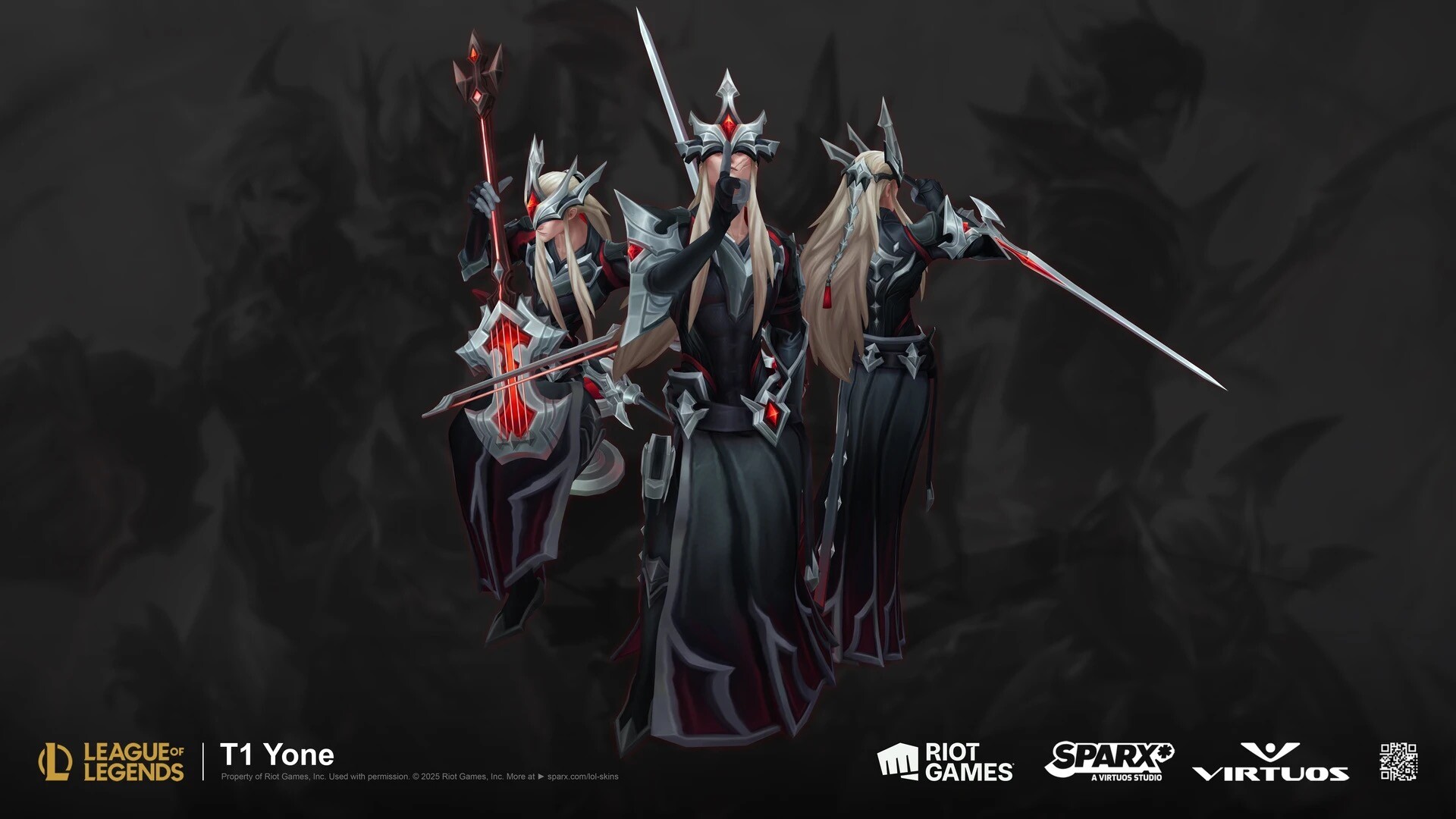 Virtuos portfolio — T1 Yone champion skin for League of Legends, created by Sparx a Virtuos studio